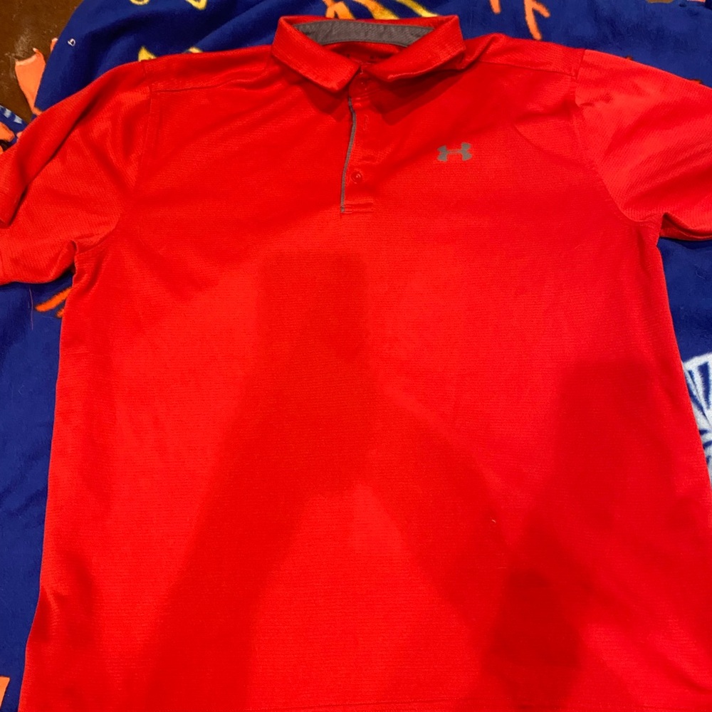 Under Armour Red Performance Polo Shirt